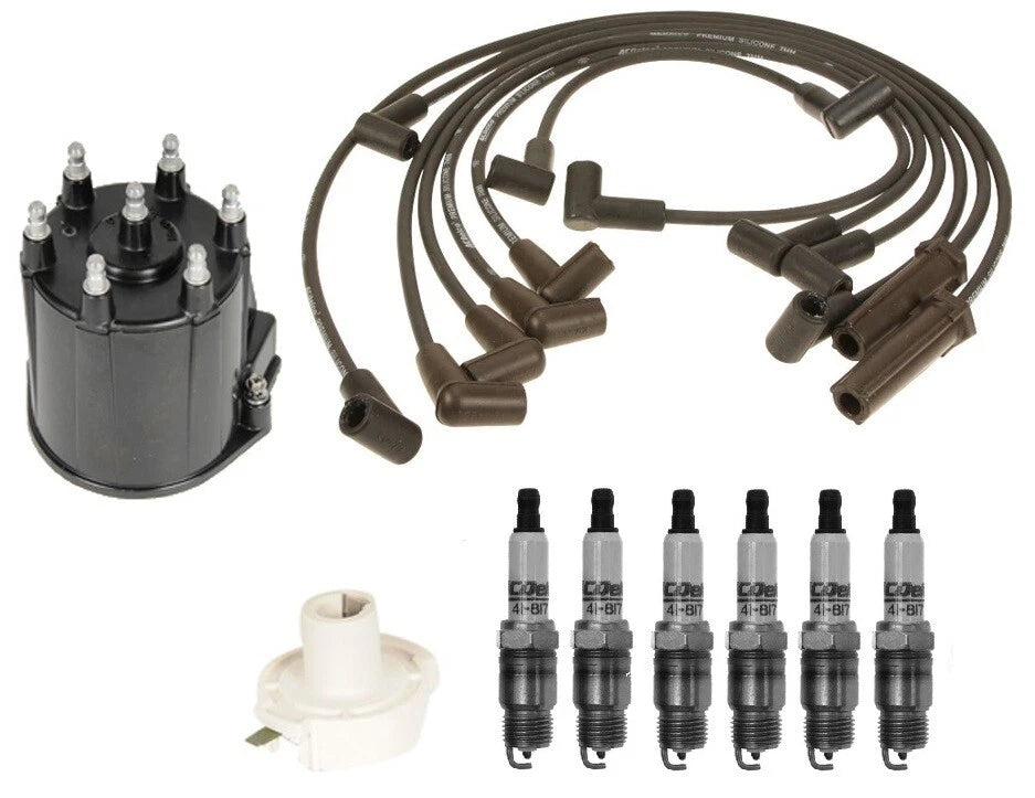 ACDelco Ignition Kit for GMC Sonoma V6 (1991–1997) - Rotor, Cap, Wires, Plugs