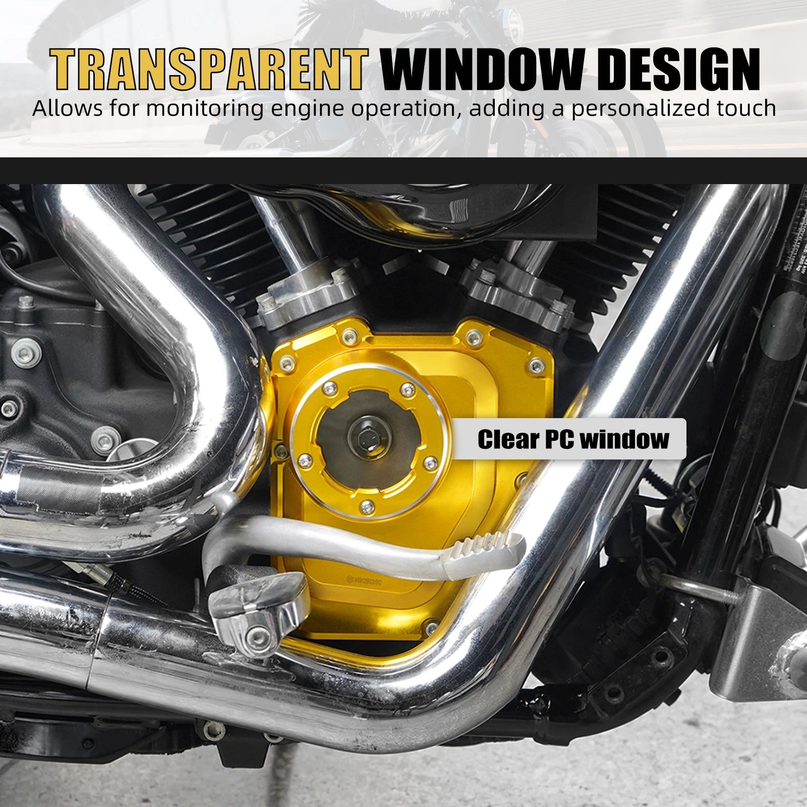 CNC Side Cam Cover for Harley Dyna Super Glide Custom FXDC FXD