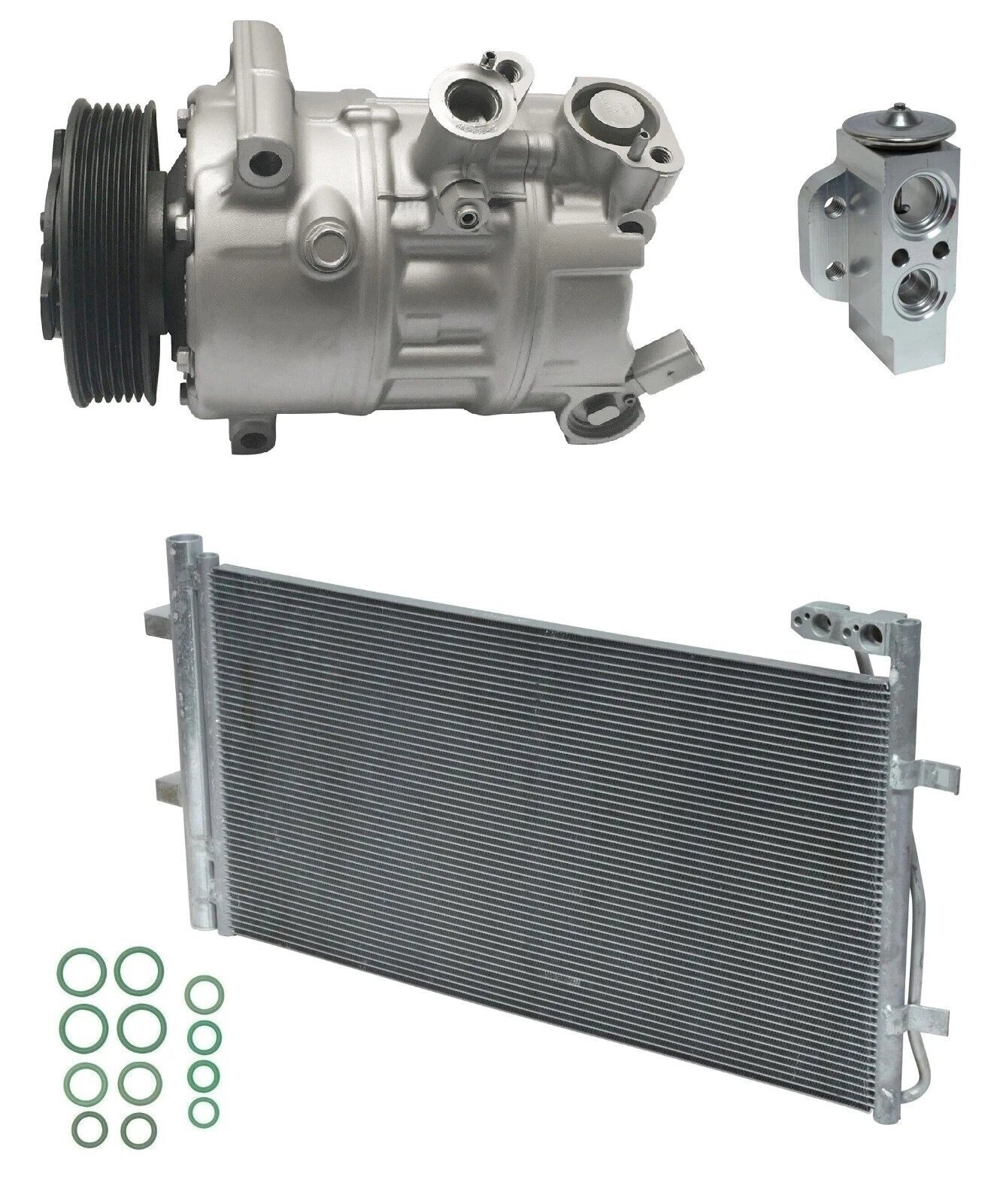A/C Compressor Kit with Condenser for Audi Q3 Quattro 2.0L (2018–2020)