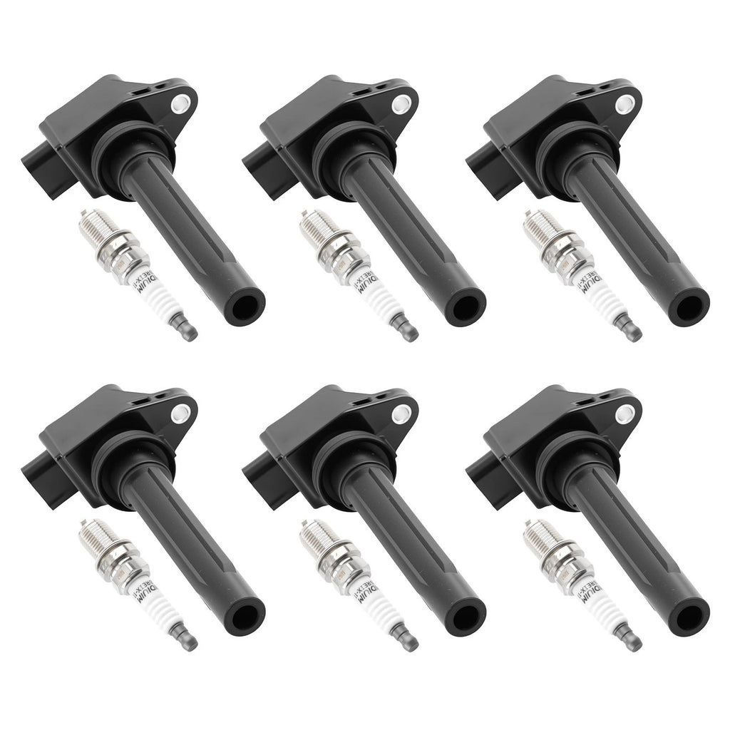 6x Ignition Coil + Spark Plug for Suzuki Grand Vitara V6 (2006–2008) 3340065J00