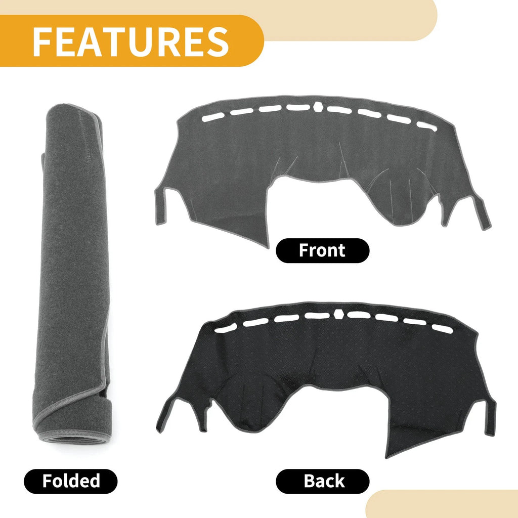 Dashboard Cover Mat for Ford Kuga 2 (2015) Gray 1 Pc