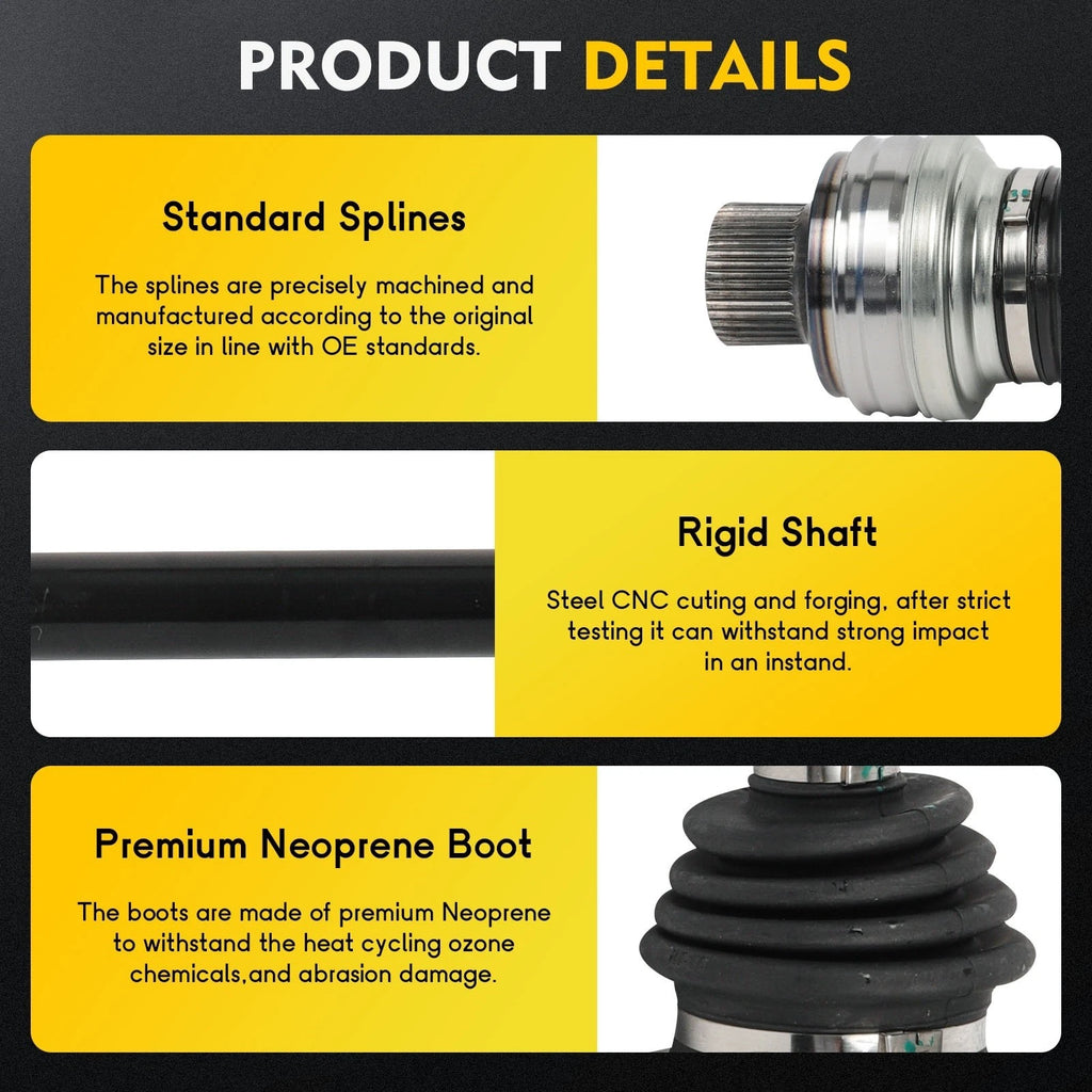 CV Axle Shaft Set for Audi A4/A5 Quattro (2013–2017)