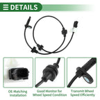 ABS Wheel Speed Sensor for Acura MDX 2014-2016 Rear Left