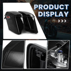 4" Stretched Hard Saddlebags with 5x7 Speaker Lids for Harley Touring CVO (1993–2013)