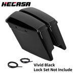 5'' Stretched Extended Hard Saddle Bags for Harley Road King (2014–2024)