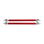 Adjustable Front Bumper Lip Splitter Strut Rod Tie Support Bar for Universal Red