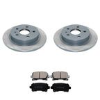 Set of 2 DuraGo Rear Rotors & Akebono ProACT Ceramic Pads for Malibu Regal