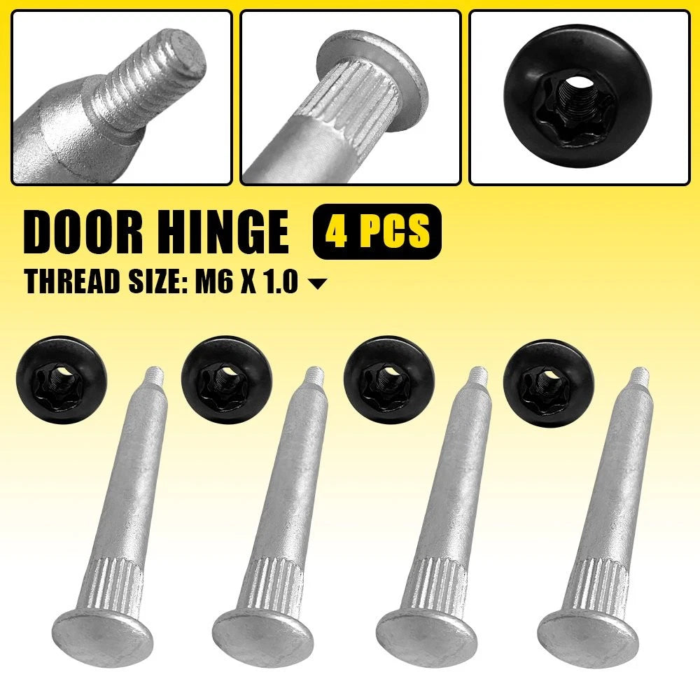 Set of 4 Door Hinge Pin Repair Kits for Jeep Wrangler (2007–2018)