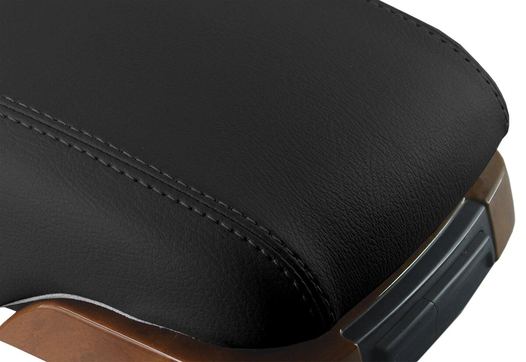 Leather Console Lid Pull Over Cover for Kia Amanti (2004–2006) Black