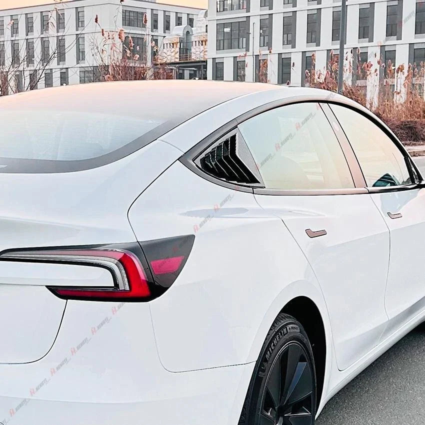 Rear Window Louver Shutter Cover Trim for Tesla Model 3
