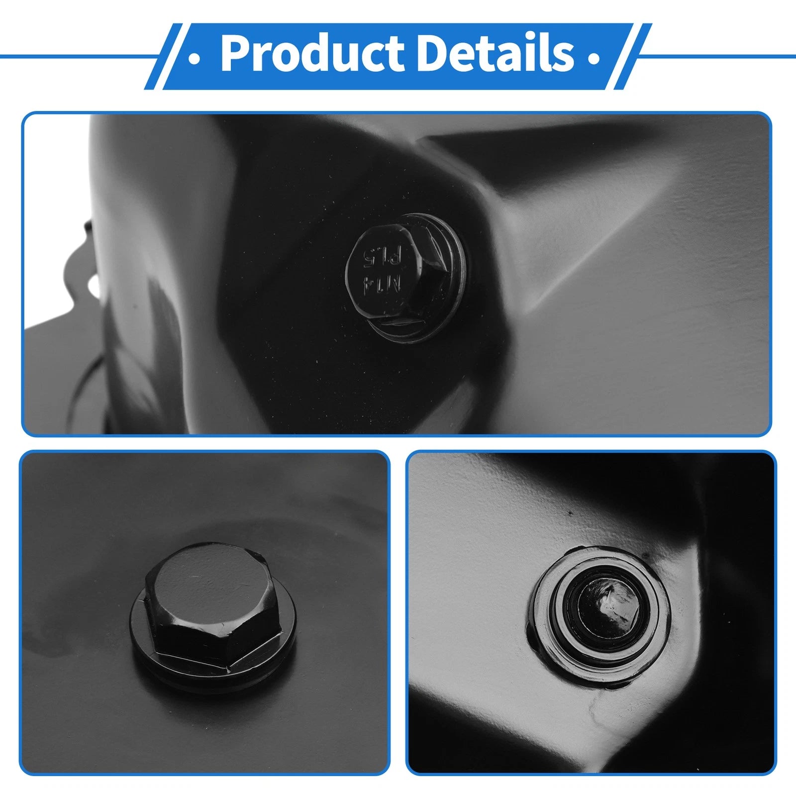 1 Pc No.2L1Z6675BA Engine Oil Pan for Ford Expedition (2002–2008) Iron Black