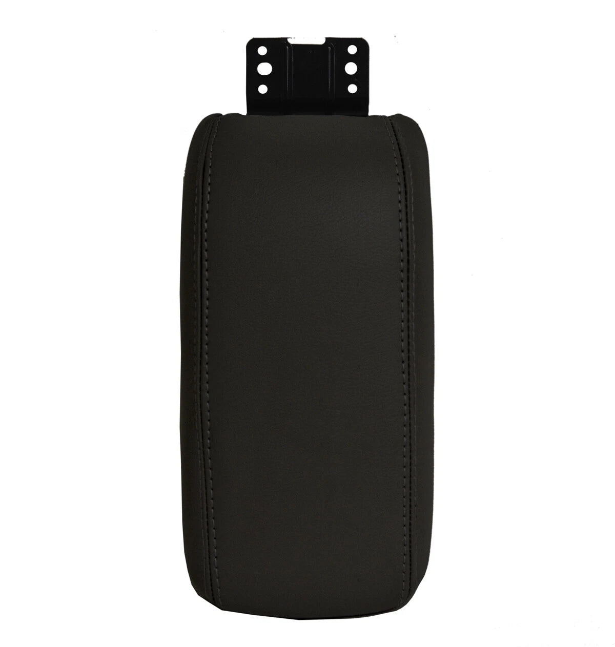 Center Console Lid Armrest Cover for Jeep Compass (2017–2020) Black PVC Leather