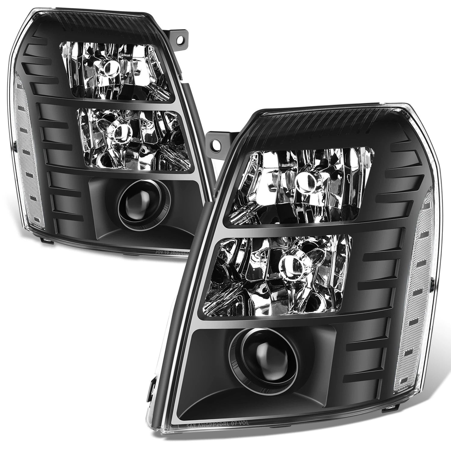 LED DRL Projector Headlights for Cadillac Escalade ESV EXT (2007–2014)