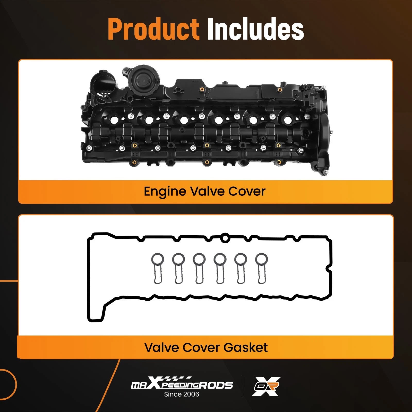 Valve Cover & Gaskets Kit for BMW E71 E90 E91 X3 X4 X5 X6 F10 F25 (2007–2019)