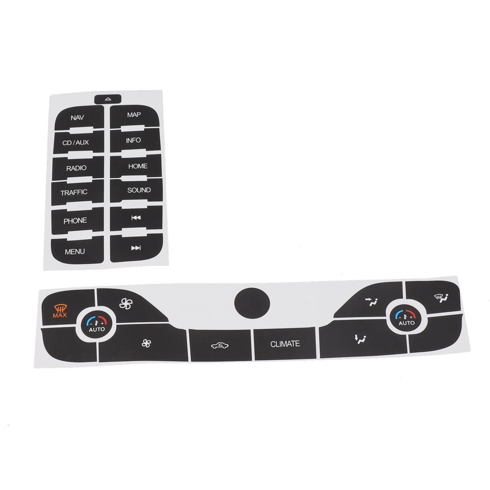 Radio + AC Button Repair Sticker for Ford SMax (2011)