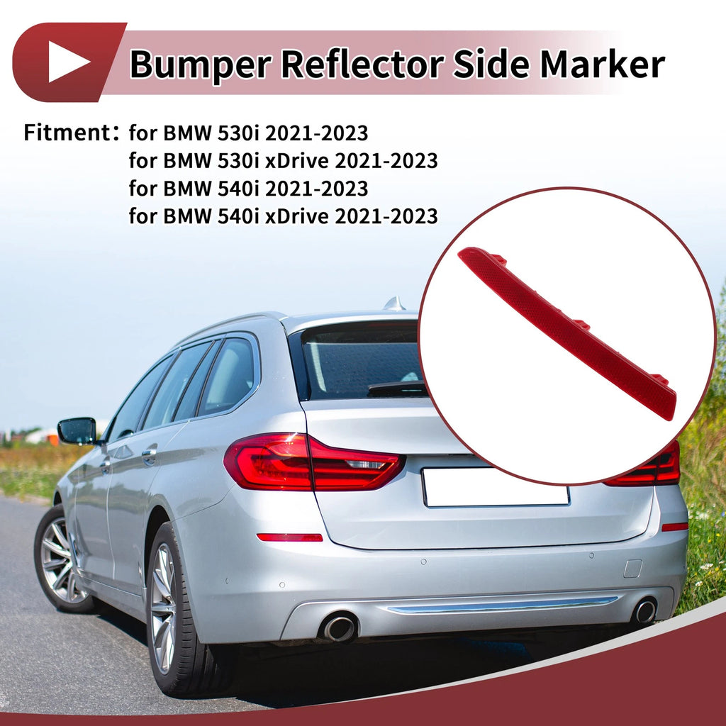 Rear Left Bumper Reflector No. 63149463763 for BMW 530i (2021–2023)