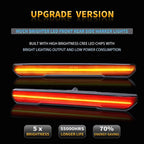 Smoked LED Front Rear Side Marker Lights for GMC Sierra 2500HD 3500HD (2020–2024)