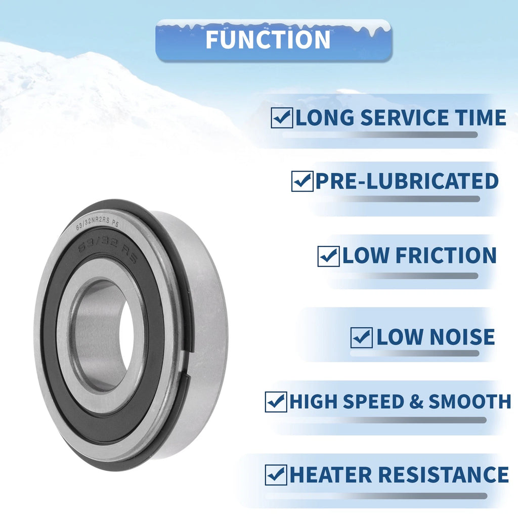 Deep Groove Ball Bearing 32x75x20mm for Scooter Skateboard (1Pc)
