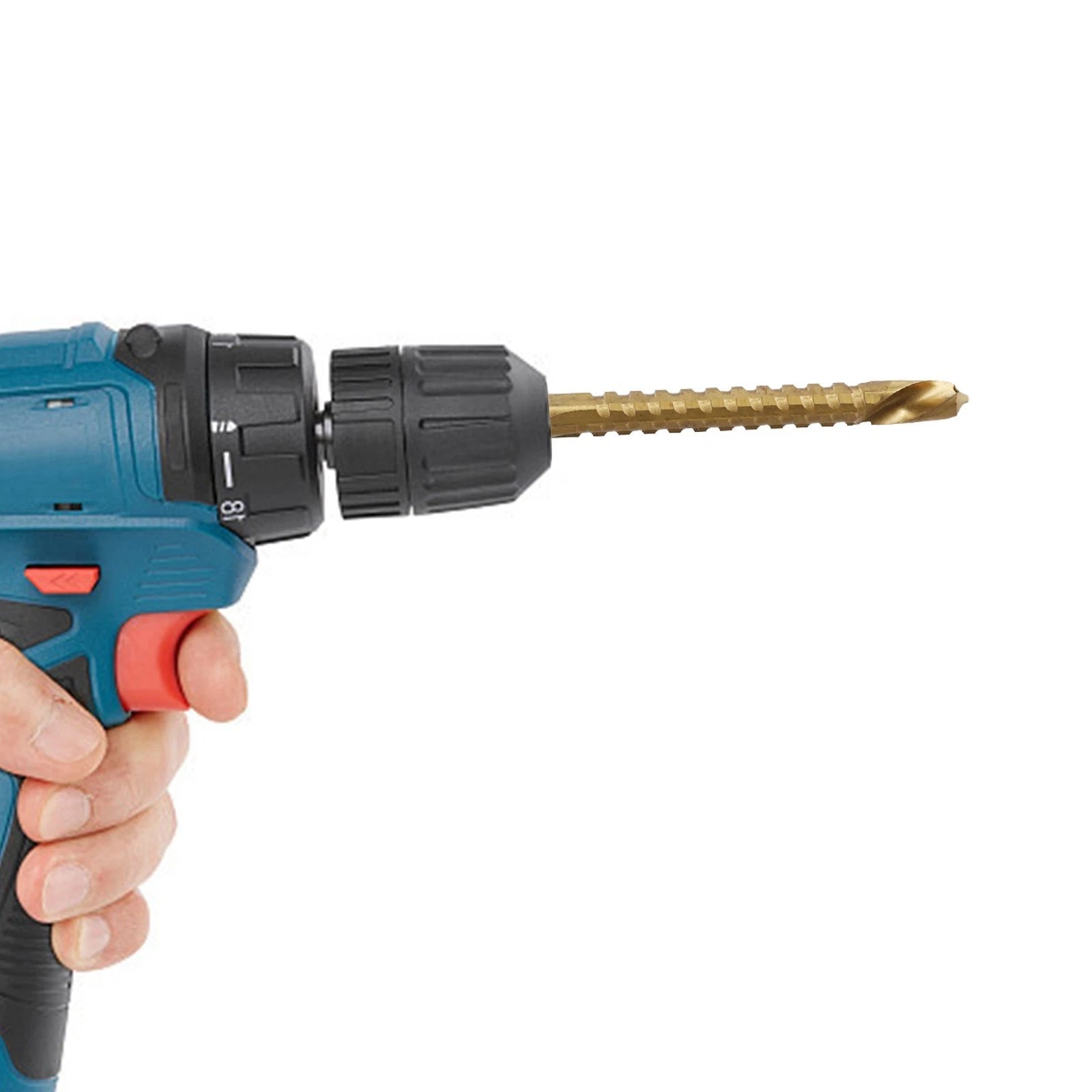 Set of 6 HSS Coated Drill Bits for Wood Metal Plastic