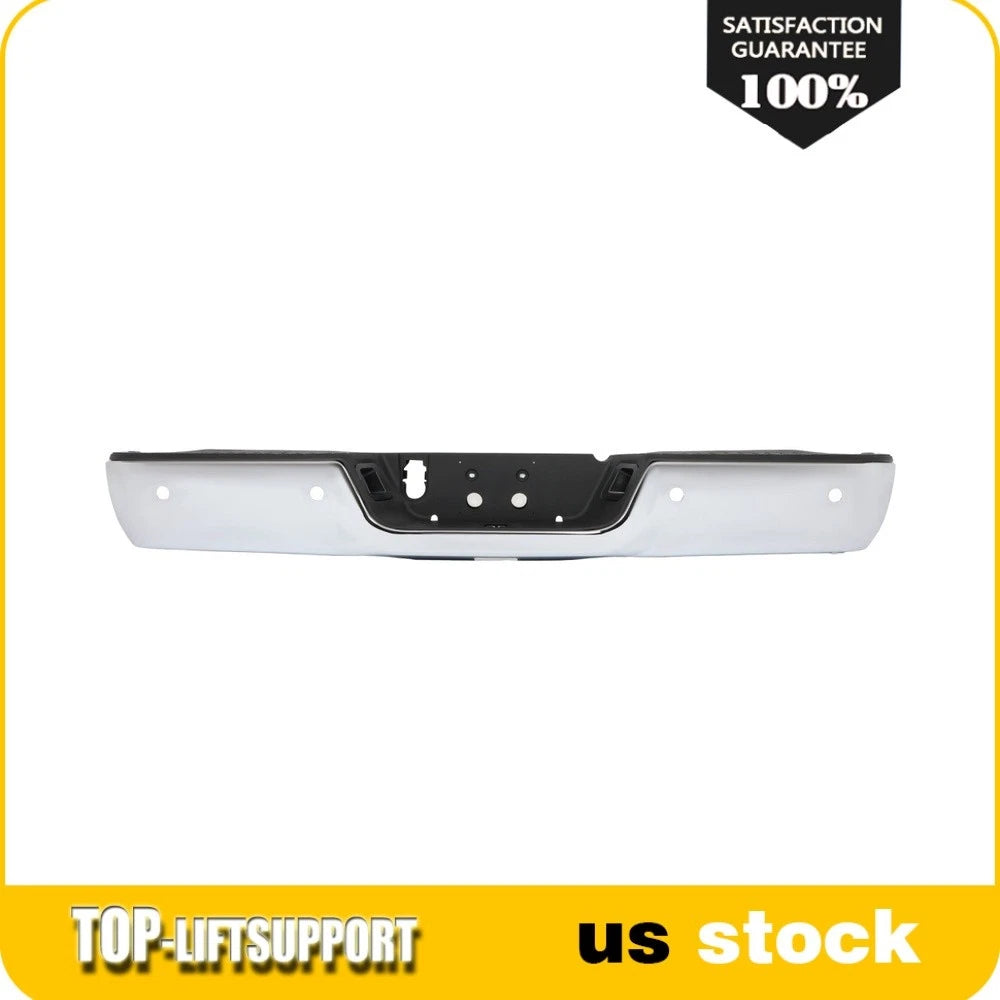 Chrome Steel Rear Bumper for Dodge RAM 1500 (2009–2018) w/ Park Assist