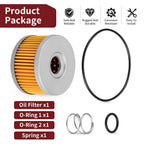 Oil Filter & O-ring w/ Spring for Suzuki SP500, SP600 (1981–1985)