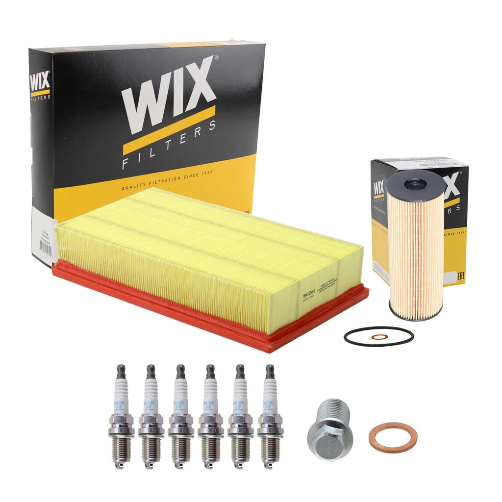 Wix Engine Air Oil Filters & NGK Spark Plug Kit for W124 E320 300E (1986–1995)