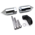 Chrome Spike Frame Slider Crash Protector for Suzuki GSXR1000 (2001–2002)