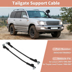Tailgate Support Cables for Toyota Land Cruiser, Lexus LX470 (1998–2007)