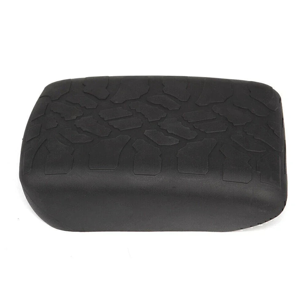 Black Rubber Non-slip Armrest Box Cover Pad for Jeep Wrangler JL (2018-2023)