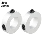 2X 25mm Aluminum Split Clamp Collar Sleeves for Mechanical Stability