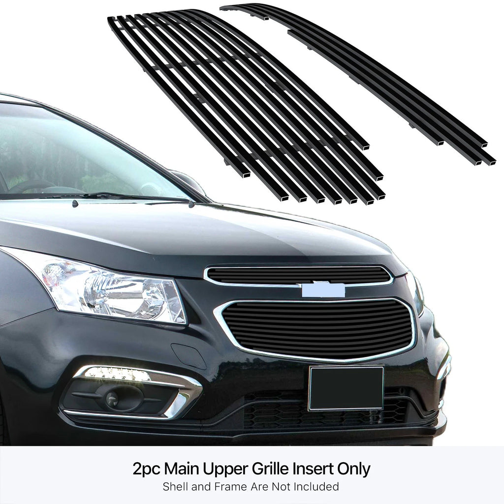 Stainless Black Billet Grille Insert for Chevy Cruze (2015-2015)