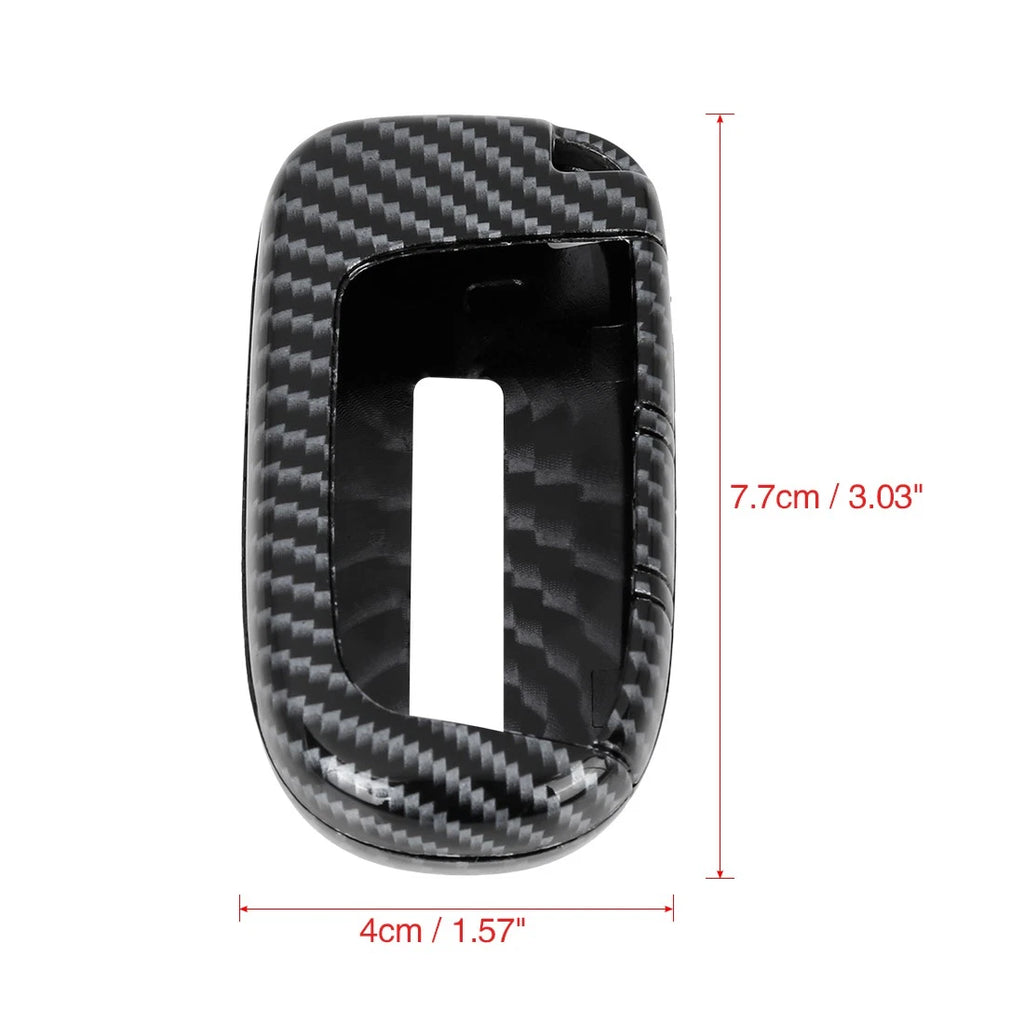 TPU Key Fob Cover for Jeep (Carbon Fiber Pattern)