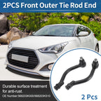 2pcs Front Outer Tie Rod End Links for Hyundai Azera (2006–2011) No.568203K000/568203K510