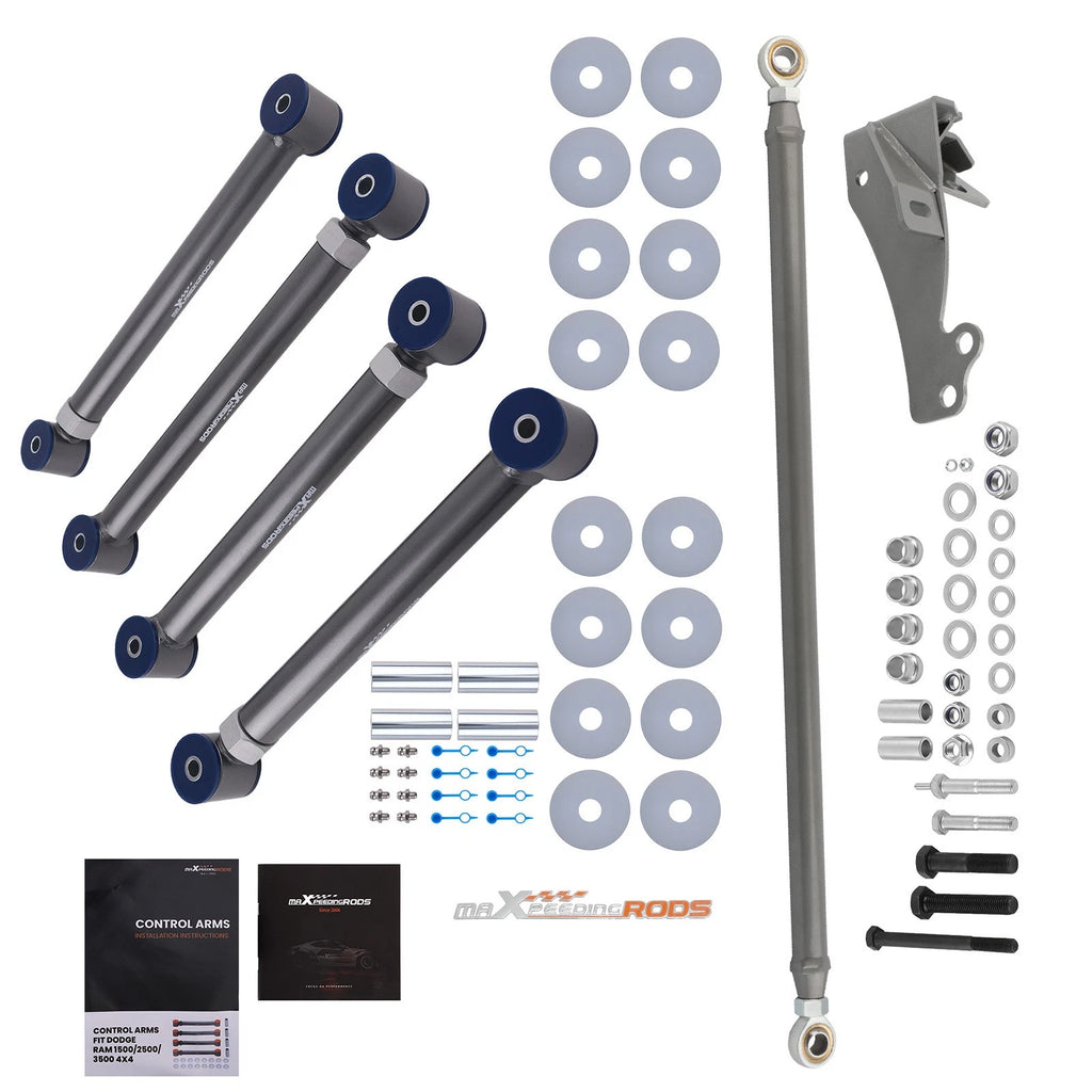 Set of 2 Front Upper & Lower Control Arms for Dodge Ram 2500 3500 (1994–2002)