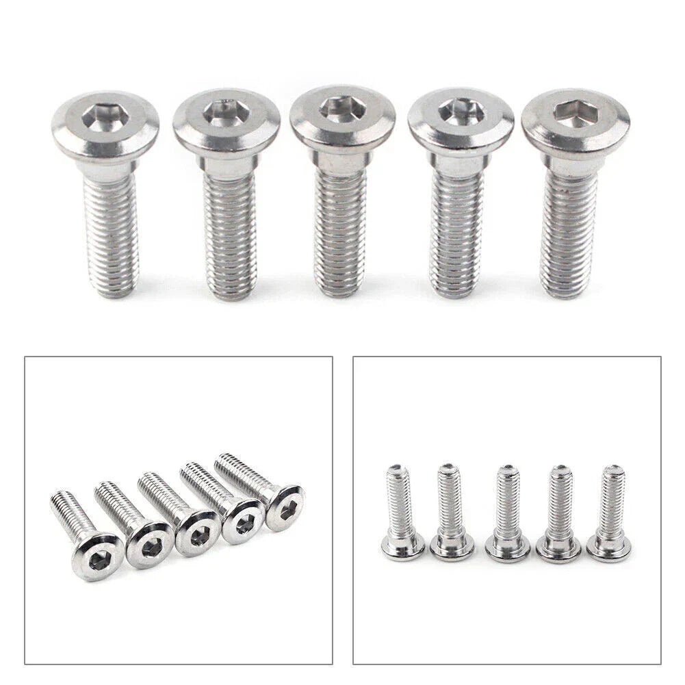 5 x M8x30mm Ti Hex Socket Bolts for Disc Brake Rotor Fasteners