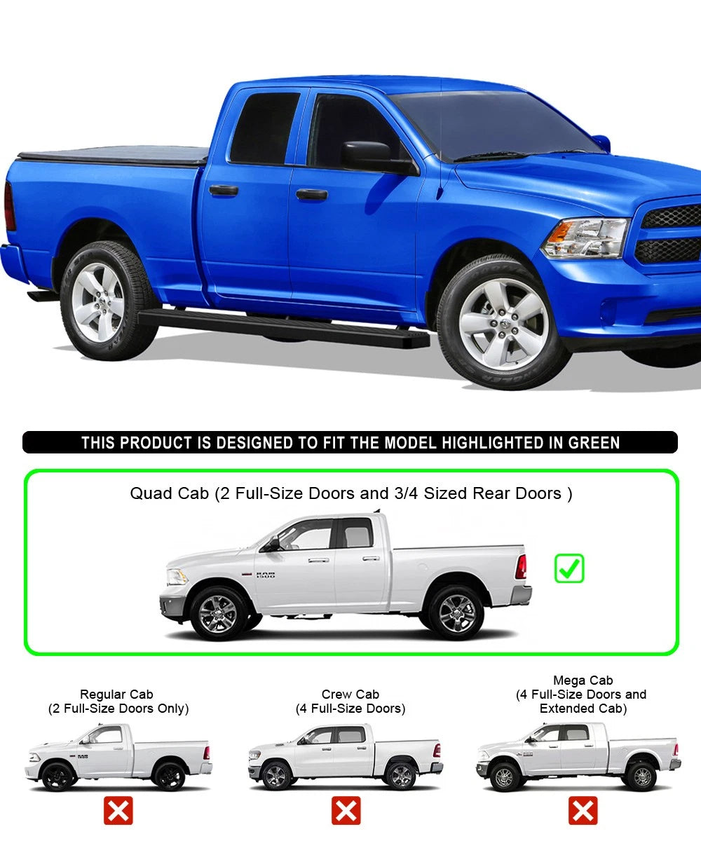 5" Running Boards for Ram 1500 Quad Cab (2009-2018)