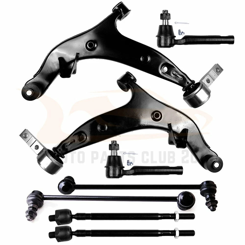 Set of 8 Front Suspension Control Arms and Sway Bars for Nissan Quest (2004–2009)