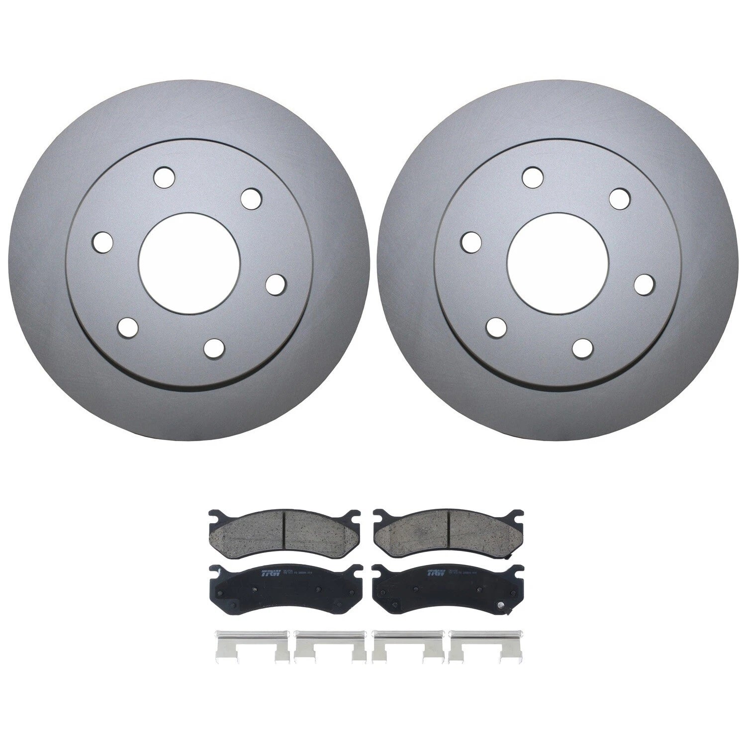 Front Brake Kit 305mm Disc Rotors TRW Pro Ceramic Pad for Cadillac Chevrolet GMC