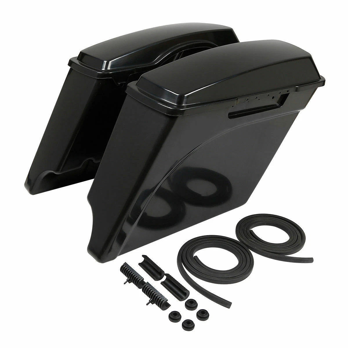 5" Stretched Saddlebags & Bracket for Harley Softail (1986–2017)