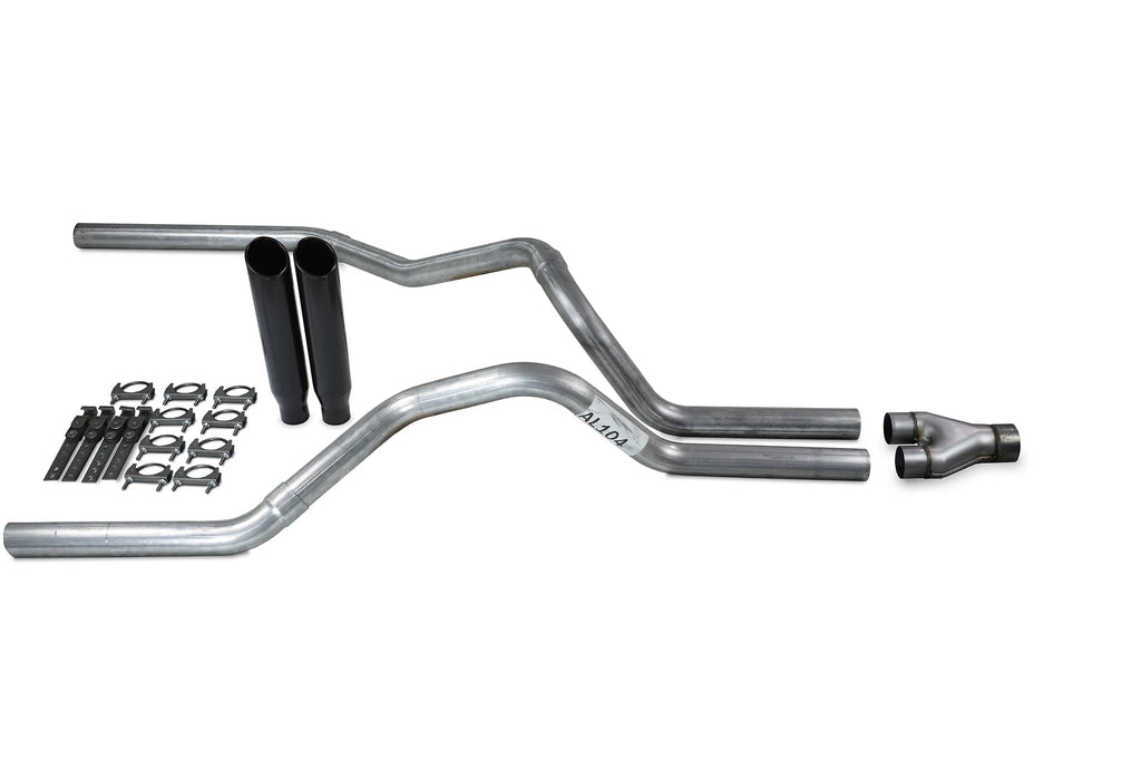 2.5" Dual Exhaust Kit for Ford F-150 (2004–2014) Black Tips