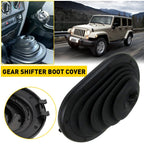 Shift Knob Shifter Boot Cover Black for Jeep Wrangler (2007–2010)