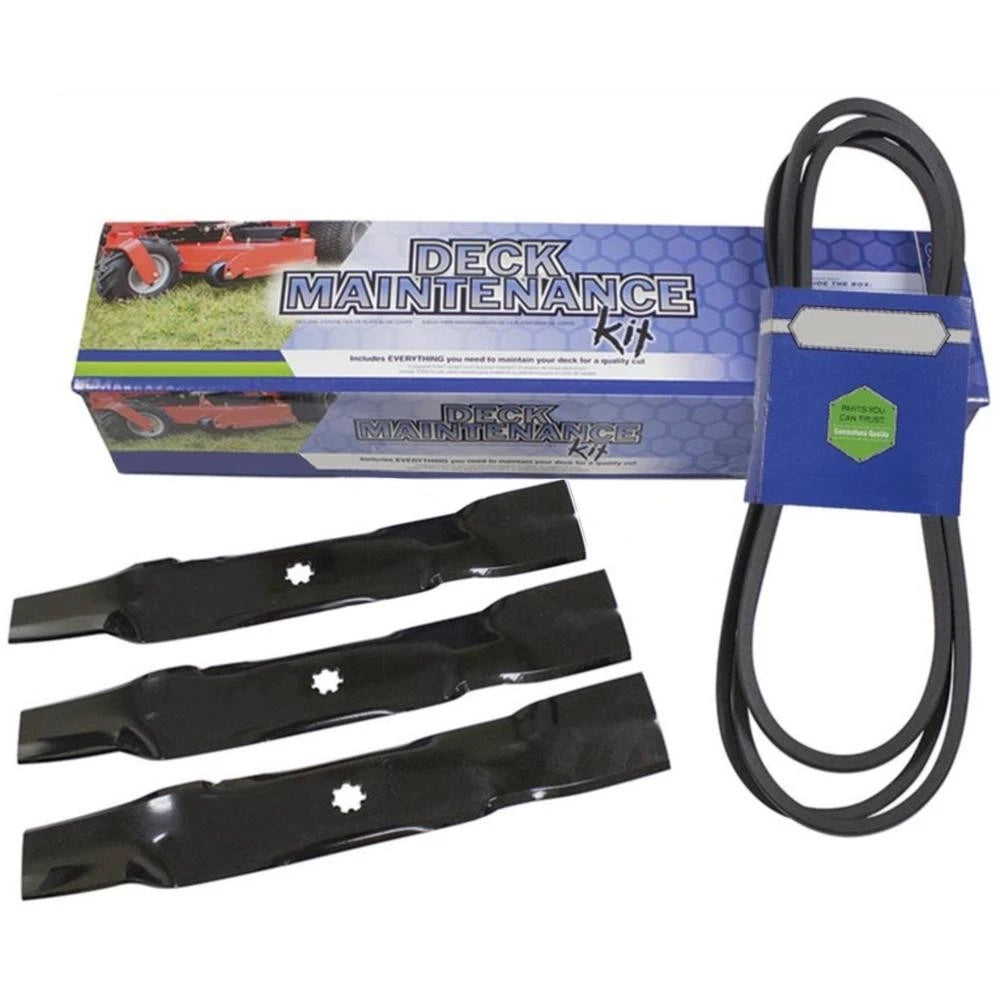 48" Deck Kit - Belt & Blades for John Deere D140 D150 D160 LA130 X140 (2010–2021)
