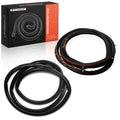 2X Front Door Weatherstrip Seals with Clips for Ford Focus 