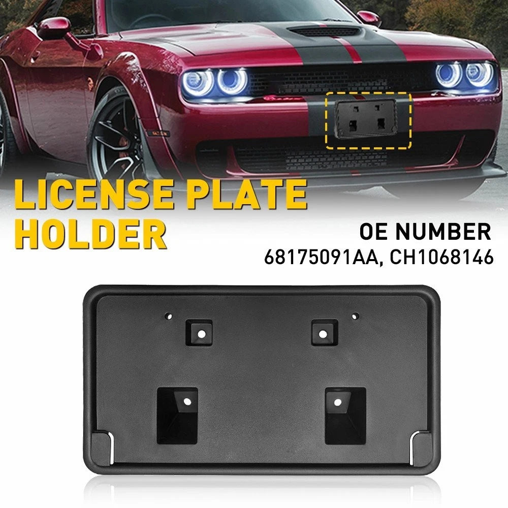 Front Bumper License Plate Bracket for Dodge Challenger (2015–2023) CH1068146