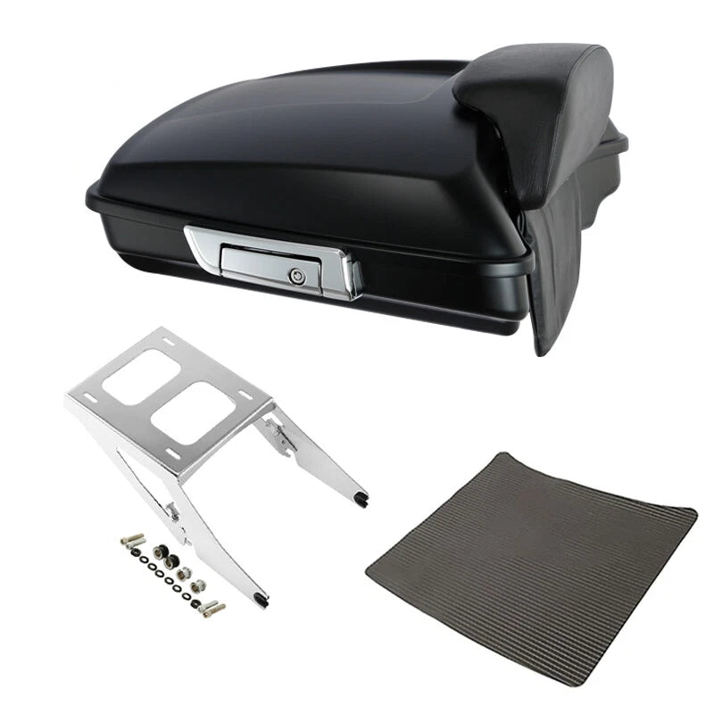 Matte Razor Trunk Backrest 2-Up Mount Rack for Harley Sport Glide (2018–2021)