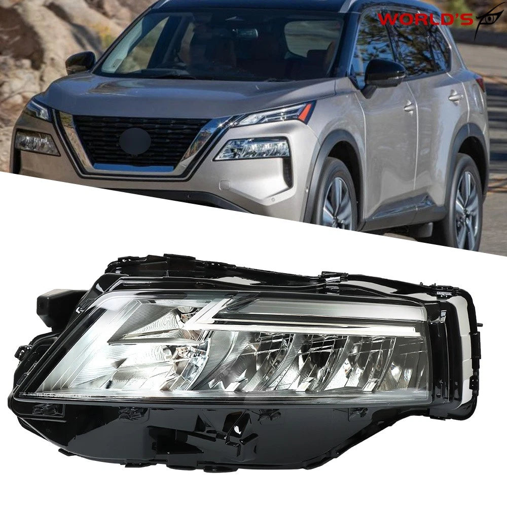 Left Headlight for Nissan Rogue SL/SV (2021–2023) LED Chrome