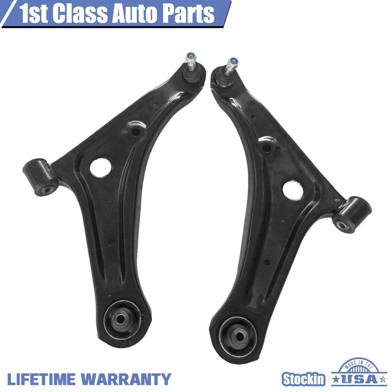 Set of 2 Front Lower Control Arms for Mitsubishi Mirage (2014–2018) 4013A309