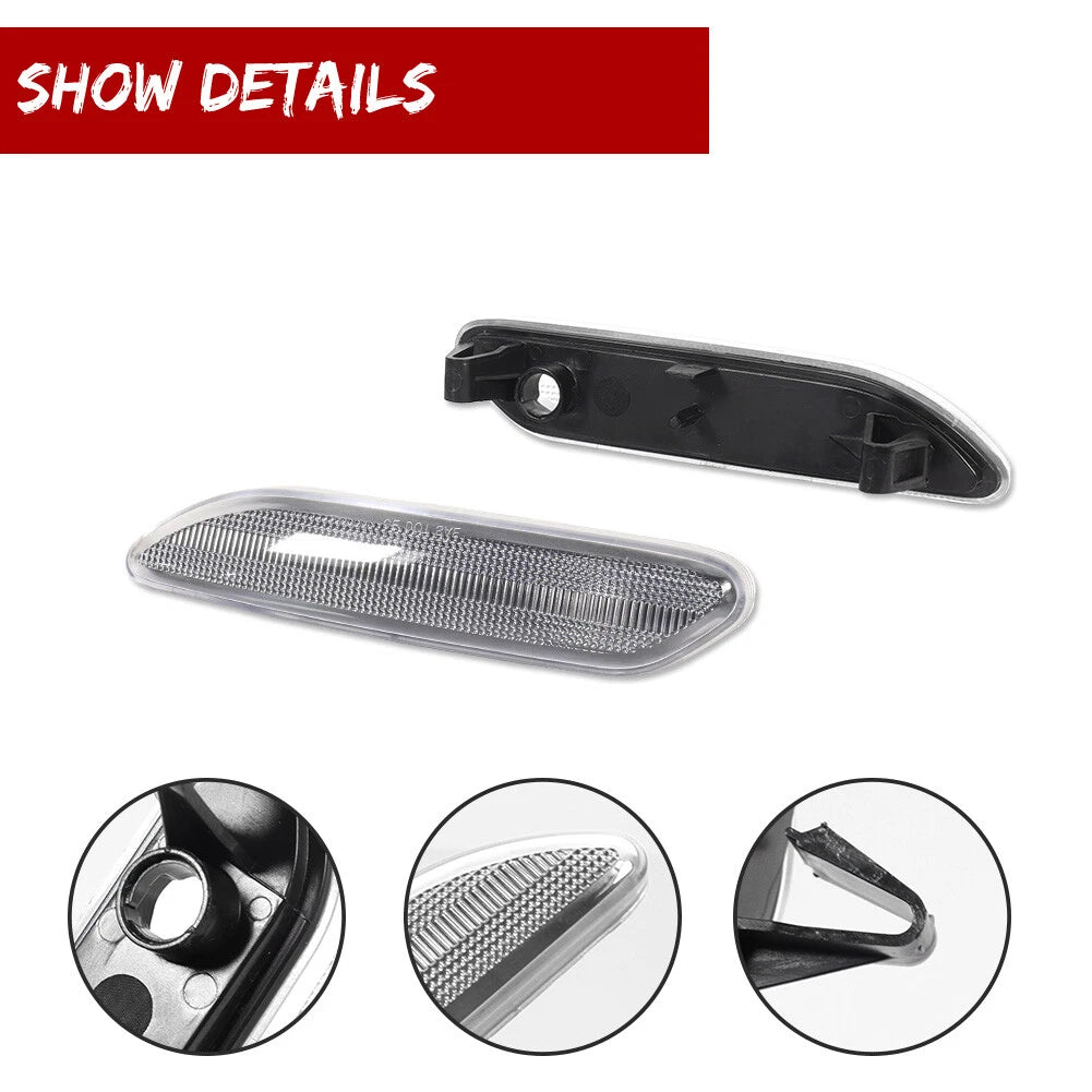 Clear Front Side Marker Lights for Mini Cooper Countryman (2012–2017)