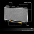 Aluminum Core Engine Cooling Radiator for Toyota RAV4 (2001–2003) DPI 2411