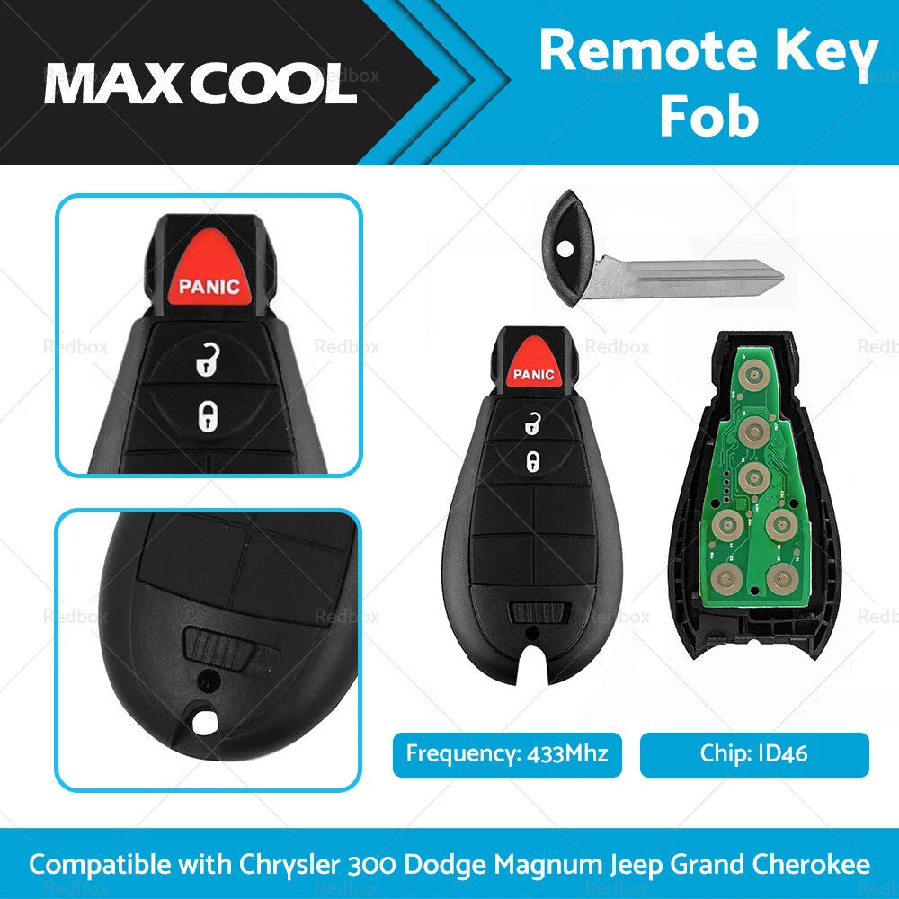 Remote Key Fob M3N5WY783X for Chrysler 300 (2008–2015)